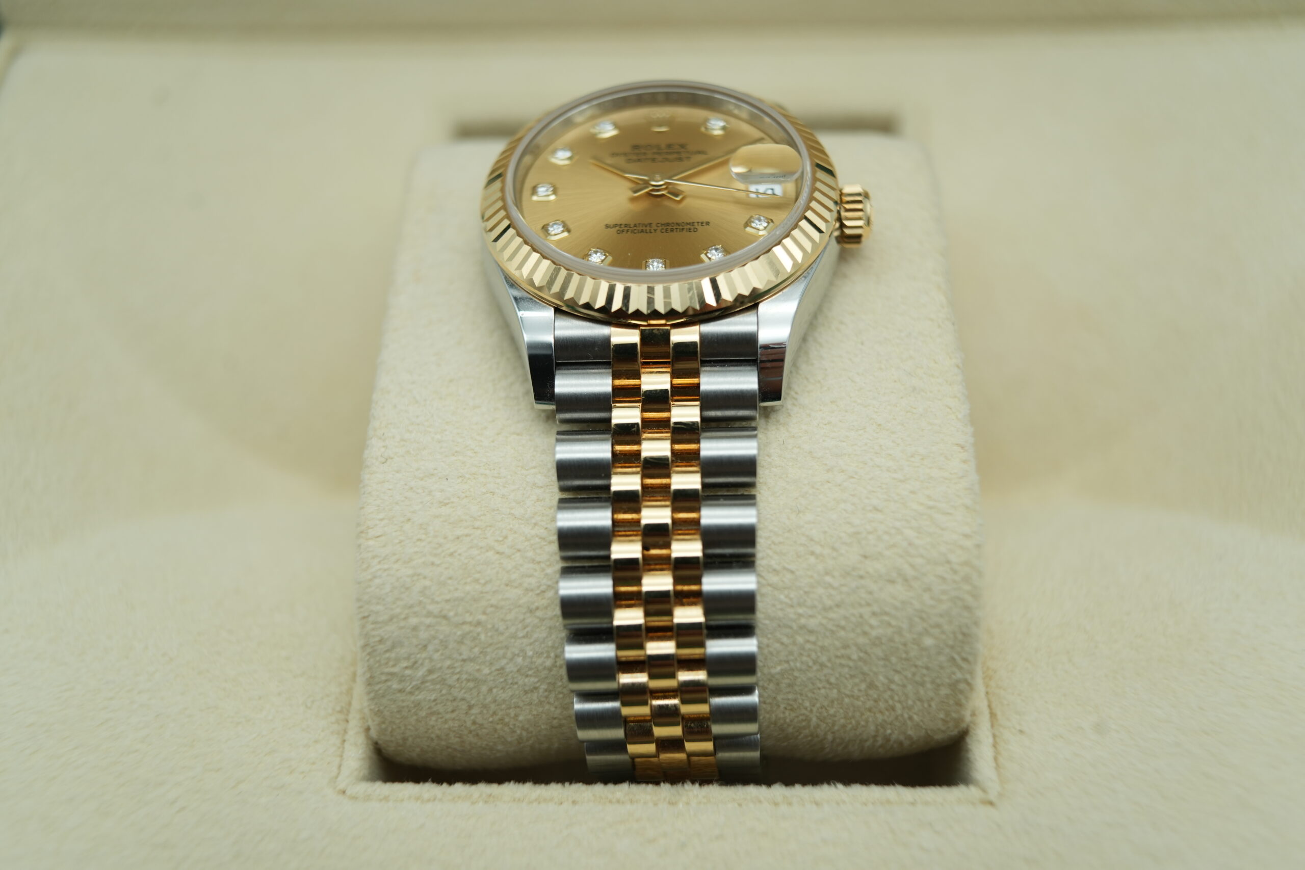 Rolex 278273 Lady Datejust Factory Champagne Diamond Dial