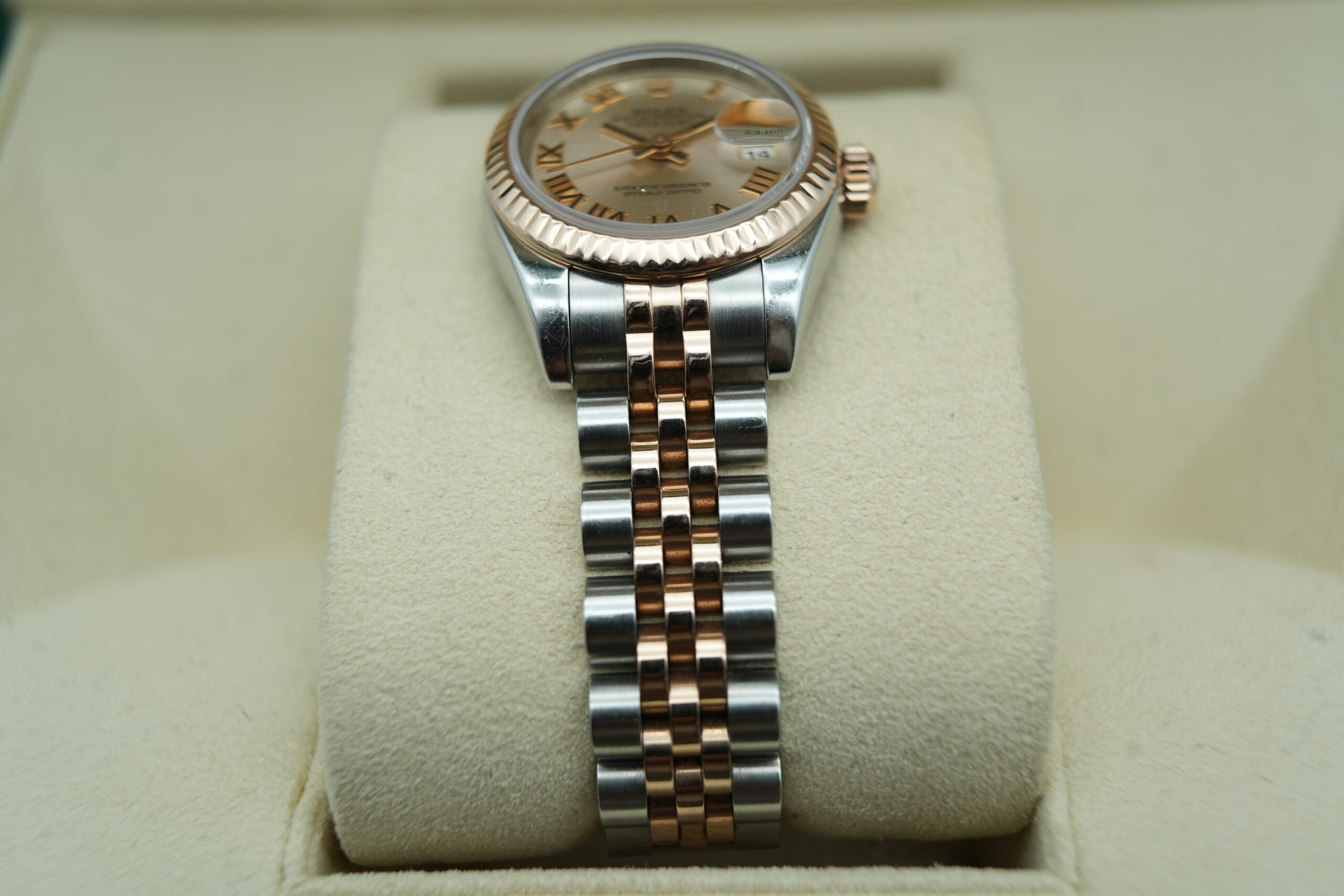 Rolex 179171 Two-Tone Lady Datejust Pink Roman Number Dial