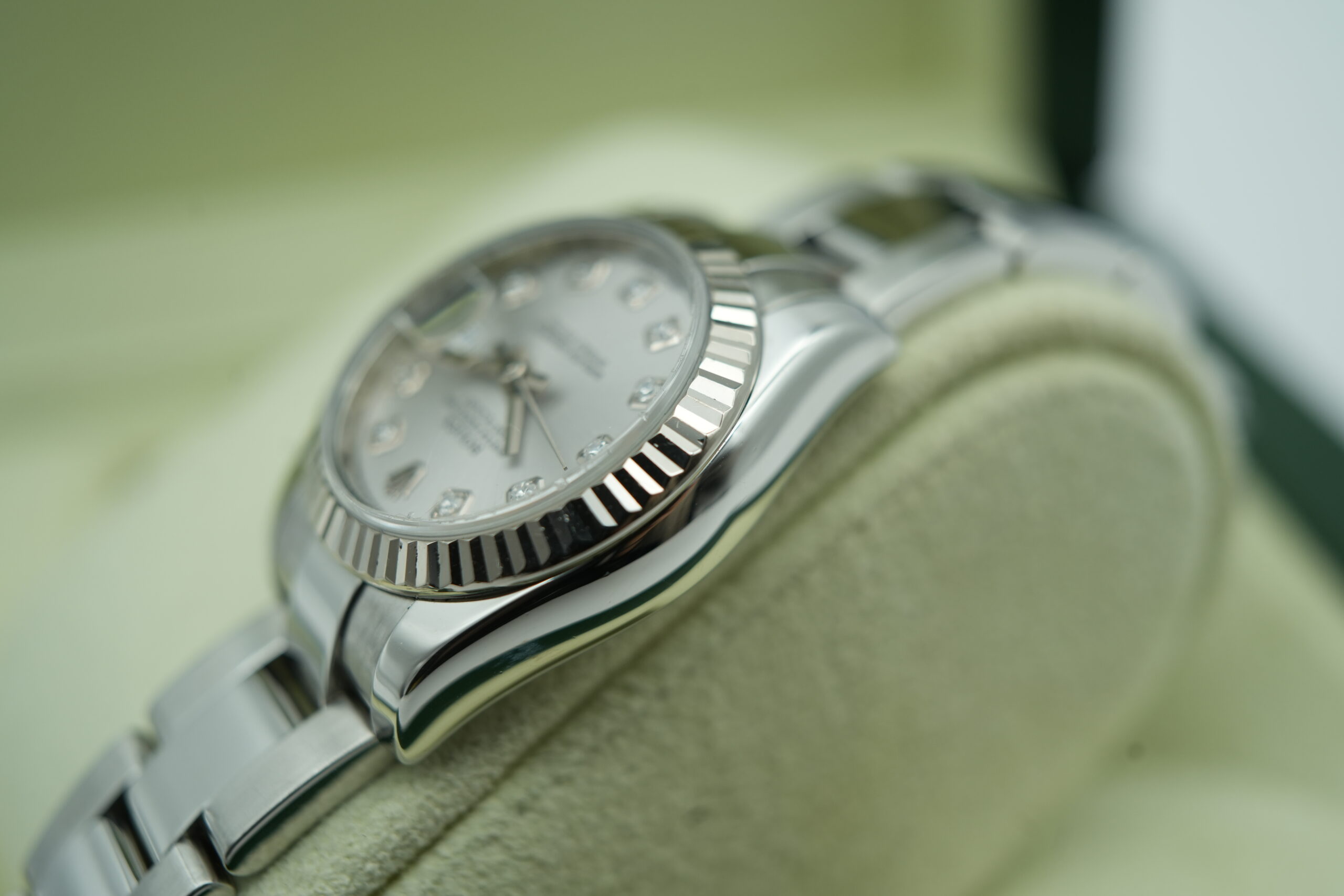 Rolex 179174 Lady-Datejust Silver Diamond Dial