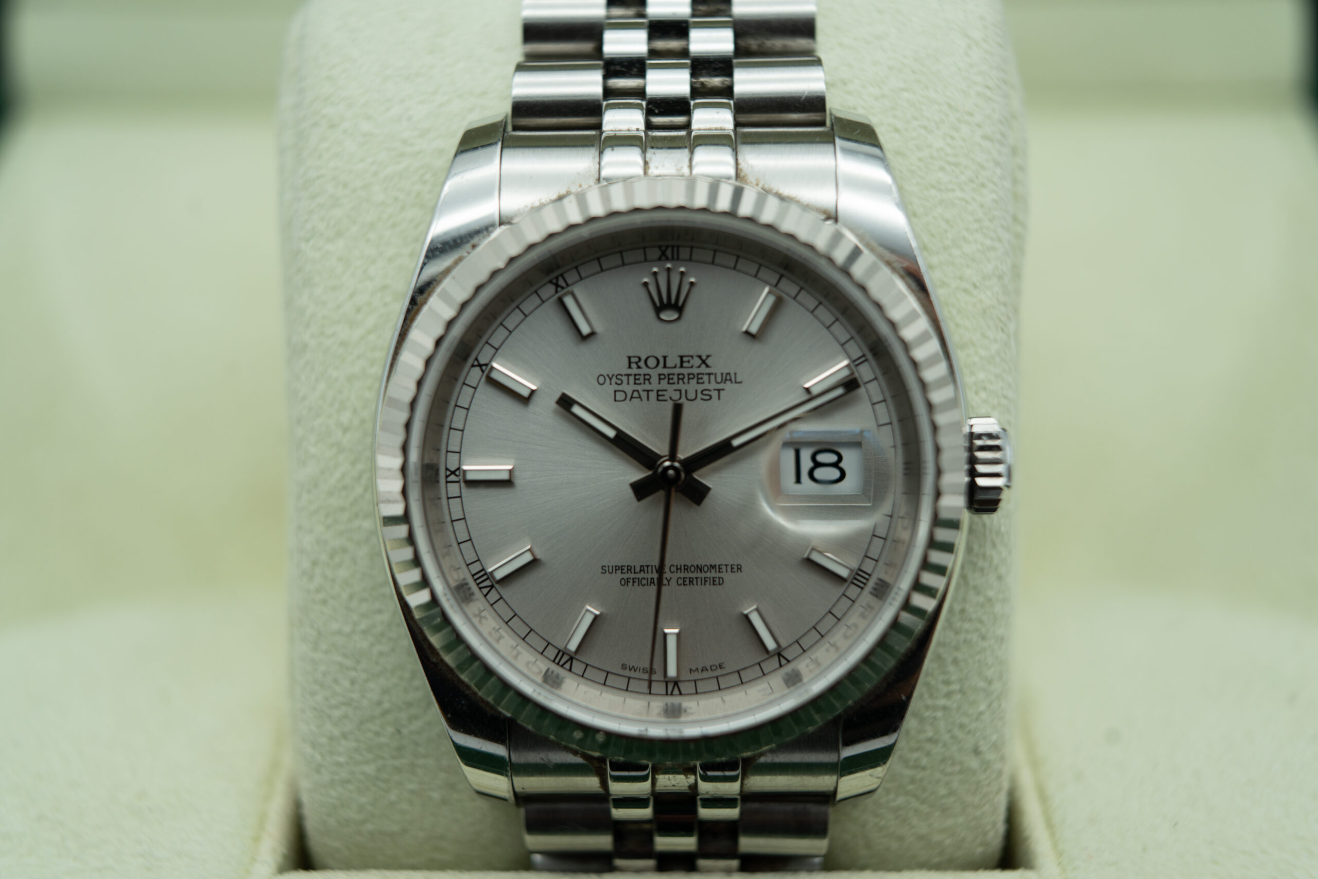Rolex 116234 Datejust 36mm Silver Dial in Jubilee