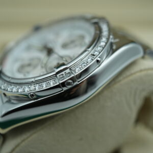 Breitling A1335653 Chronomat Evolution   Factory MOP Diamond Dial and Bezel view 6