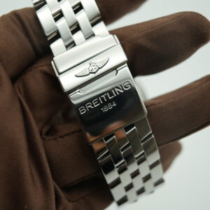 Breitling A1335653 Chronomat Evolution   Factory MOP Diamond Dial and Bezel view 7