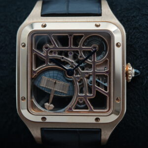 Cartier WHSA0030 Santos Dumont Skeleton Watch w/ Micro Rotor view 2