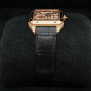 Cartier WHSA0030 Santos Dumont Skeleton Watch w/ Micro Rotor view 6
