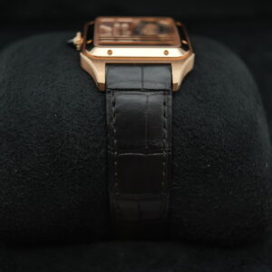 Cartier WHSA0030 Santos Dumont Skeleton Watch w/ Micro Rotor view 5