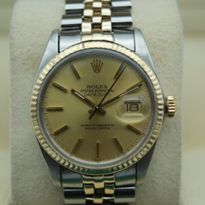 Rolex 16013 Datejust Two-Tone Champagne Dial view 2