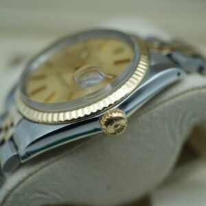 Rolex 16013 Datejust Two-Tone Champagne Dial view 4
