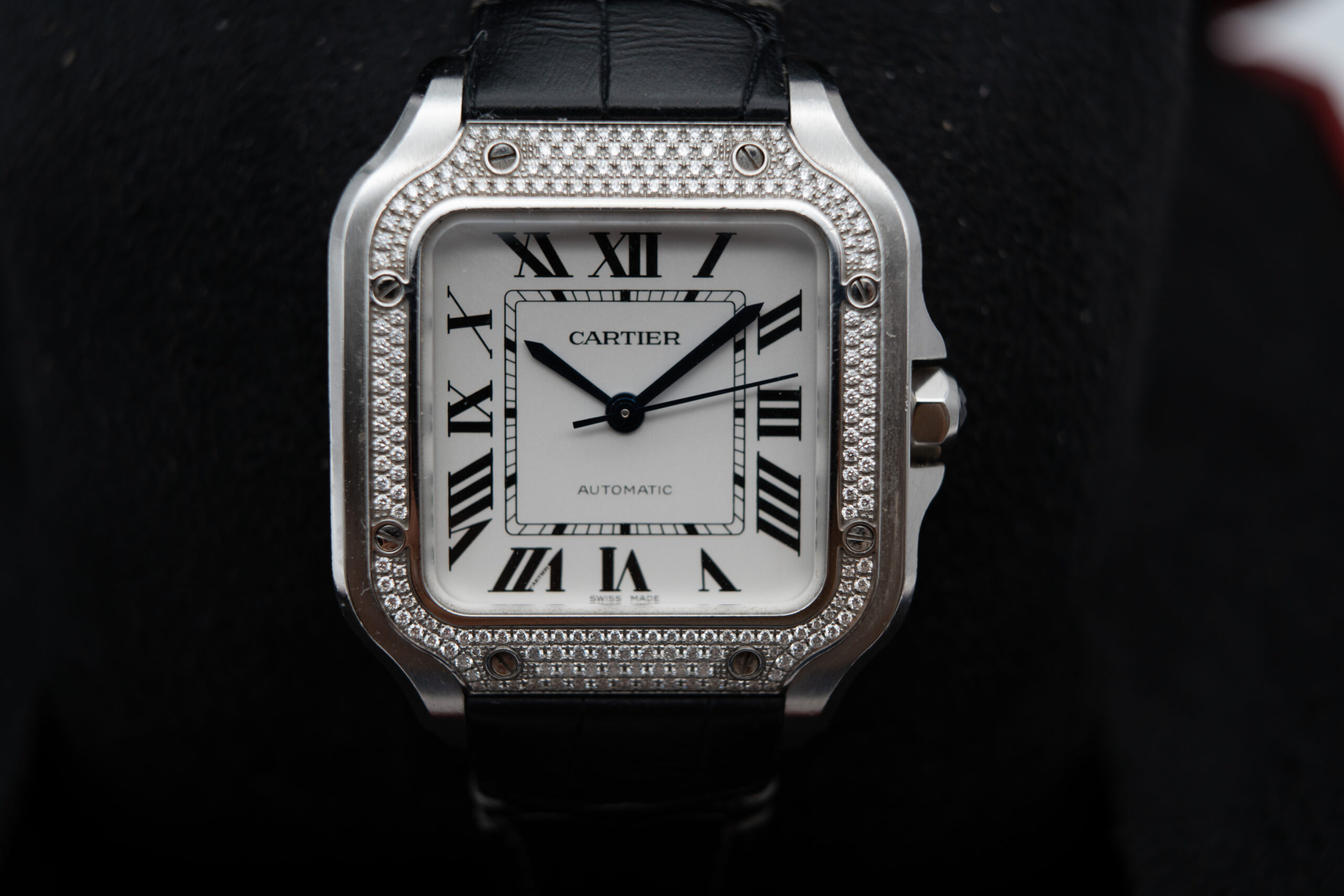Cartier Santos W4SA0005 Factory Diamond Bezel