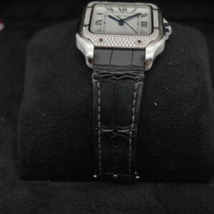 Cartier Santos W4SA0005 Factory Diamond Bezel view 6