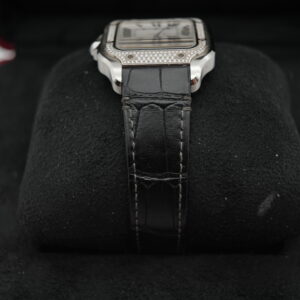 Cartier Santos W4SA0005 Factory Diamond Bezel view 5