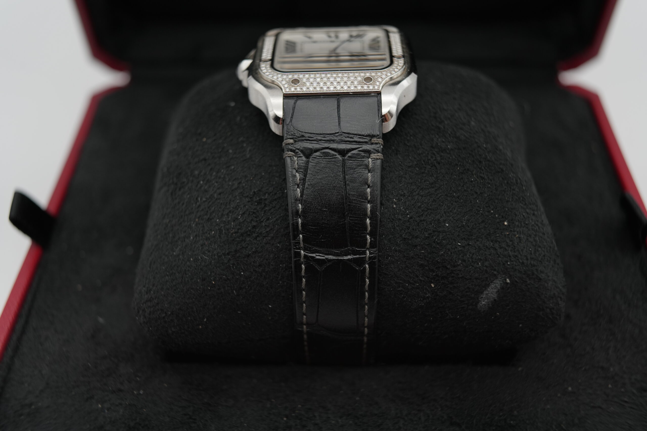 Cartier Santos W4SA0005 Factory Diamond Bezel