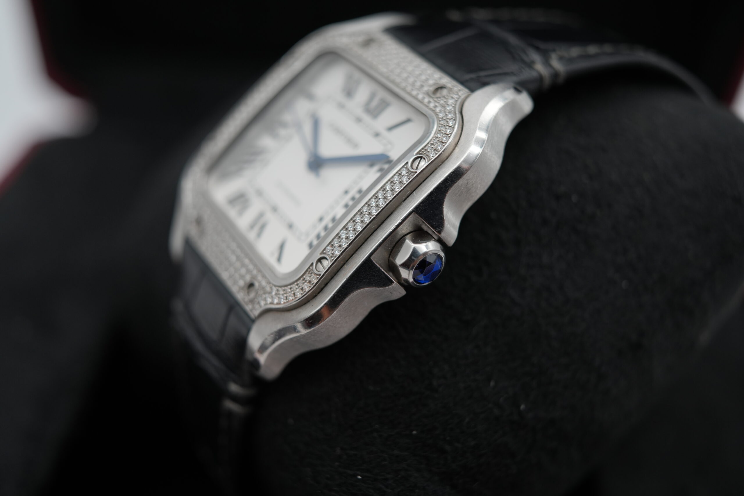 Cartier Santos W4SA0005 Factory Diamond Bezel