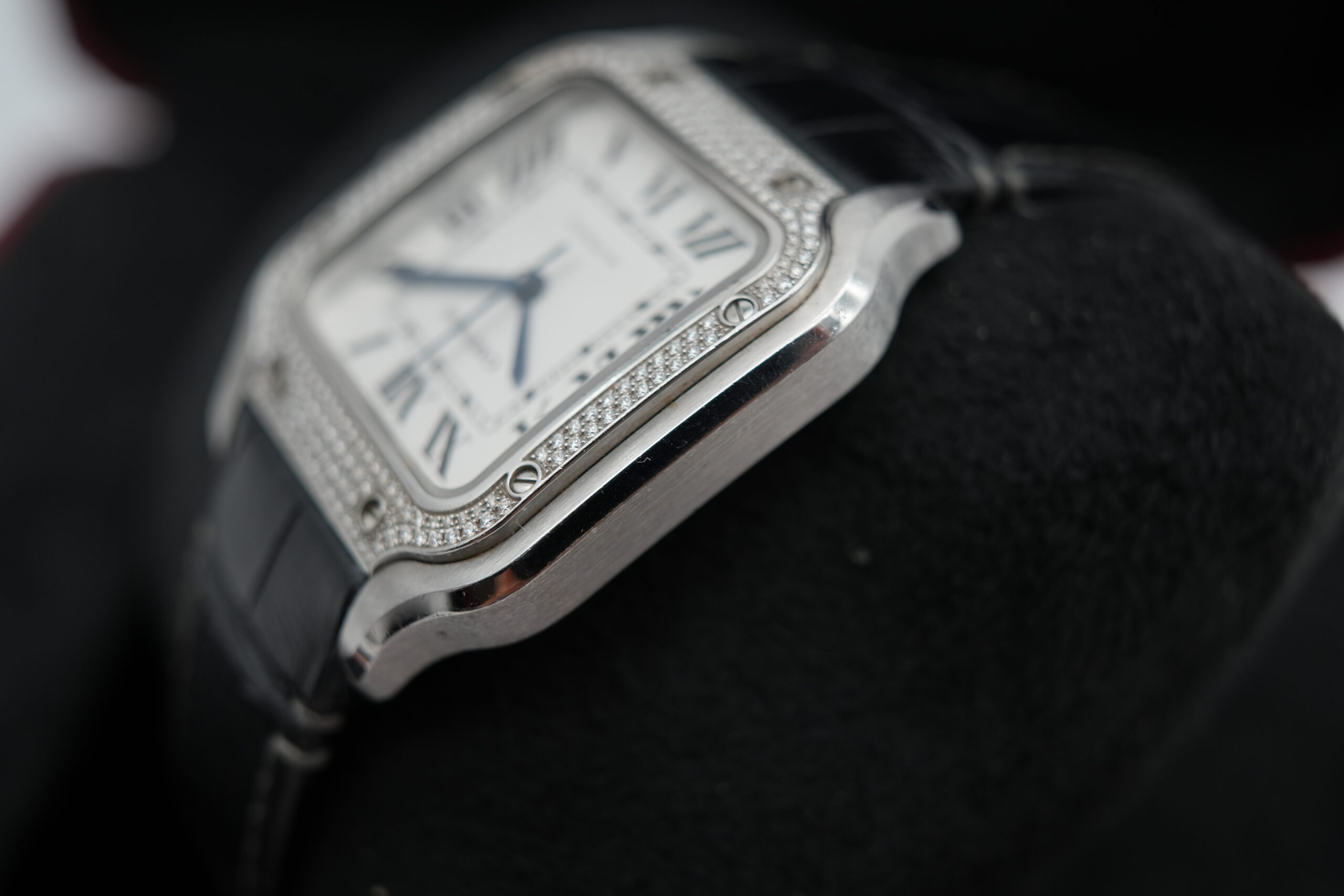 Cartier Santos W4SA0005 Factory Diamond Bezel