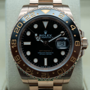 Rolex 126715CHNR Rose Gold GMT Master II Rootbeer view 2