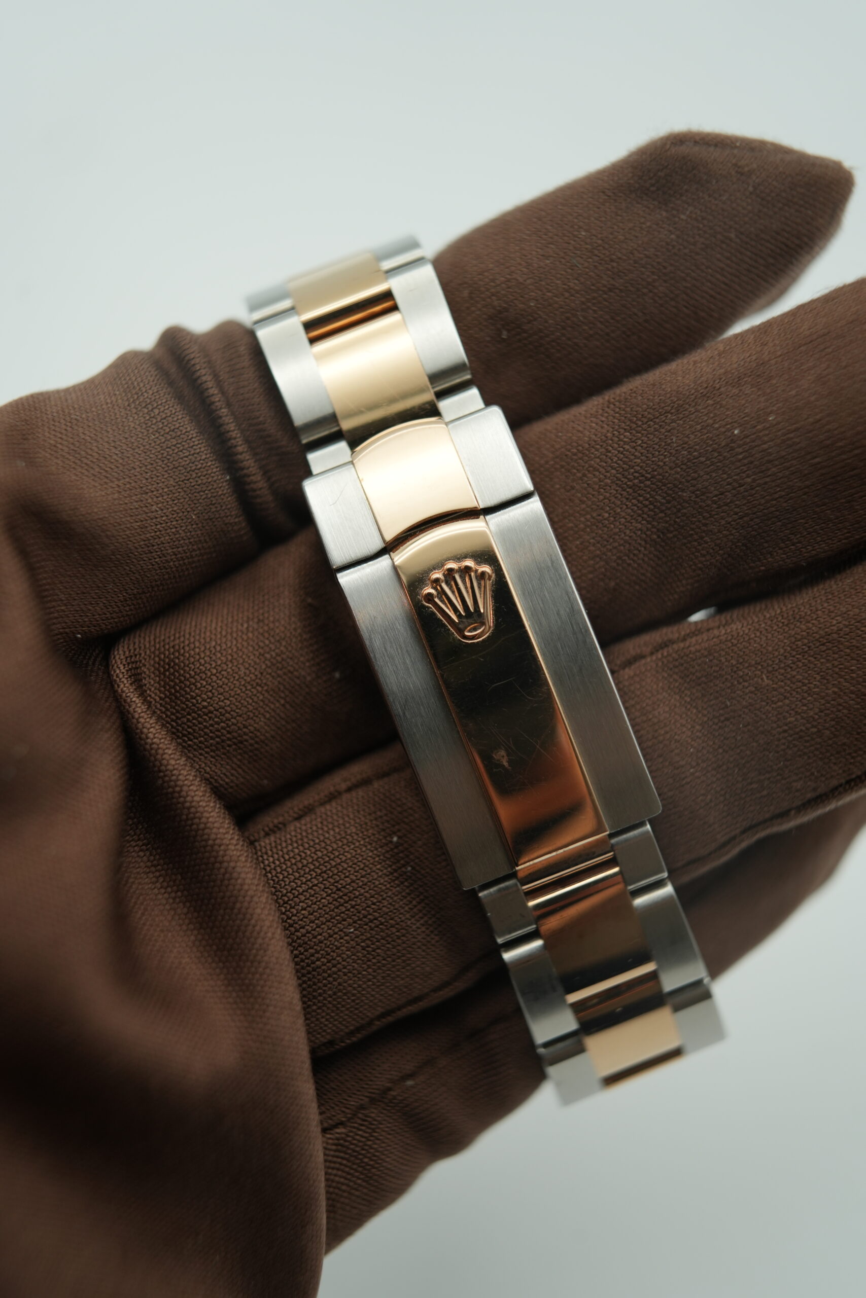 Rolex 178341 Rose Gold Chocolate VI Factory Diamond Bezel
