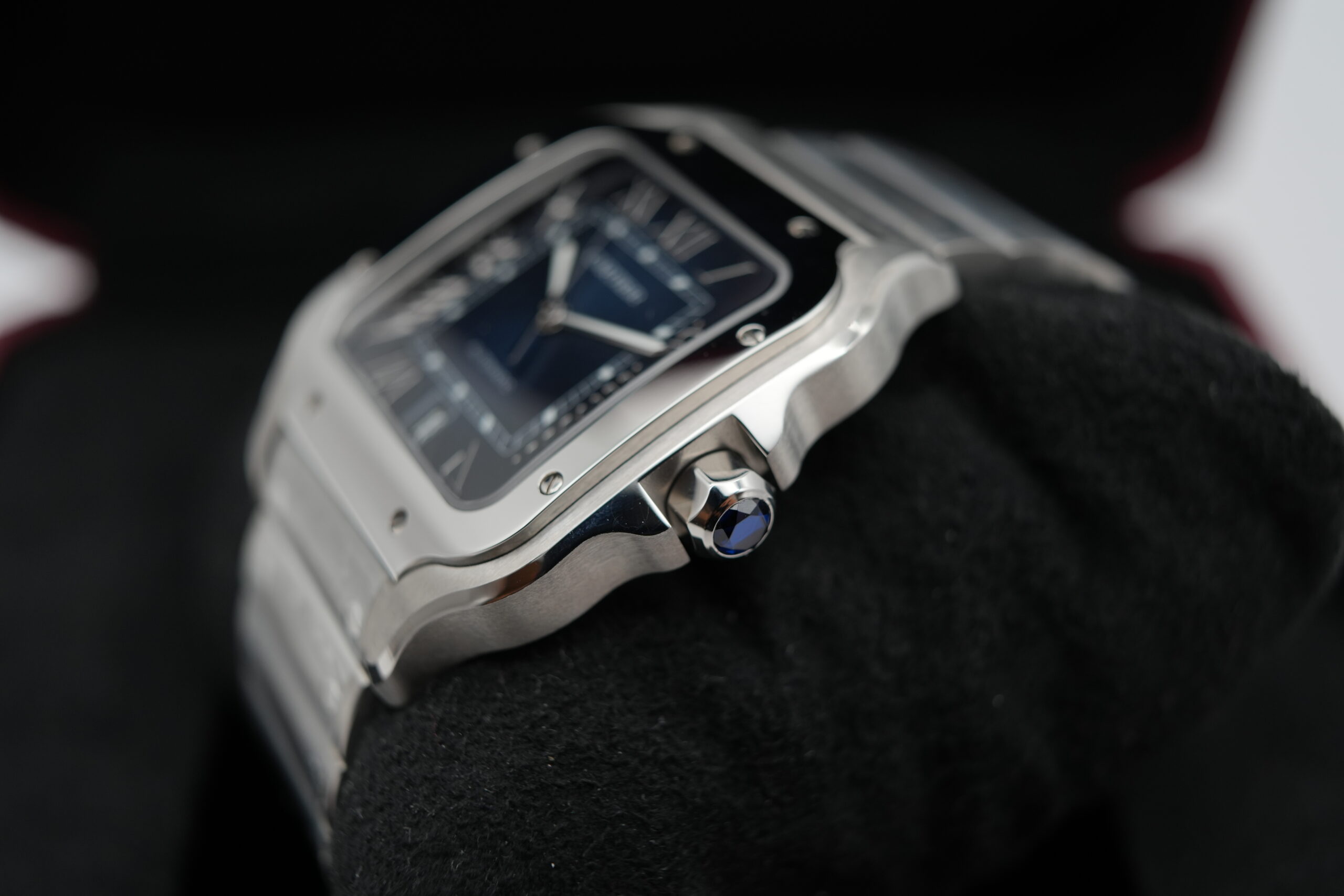 Cartier Santos WSSA0030 Large Blue Dial