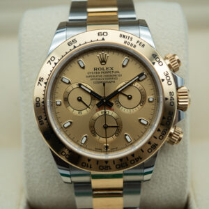 Rolex 116503 Yellow Gold Two-Tone Daytona Champagne dial view 2