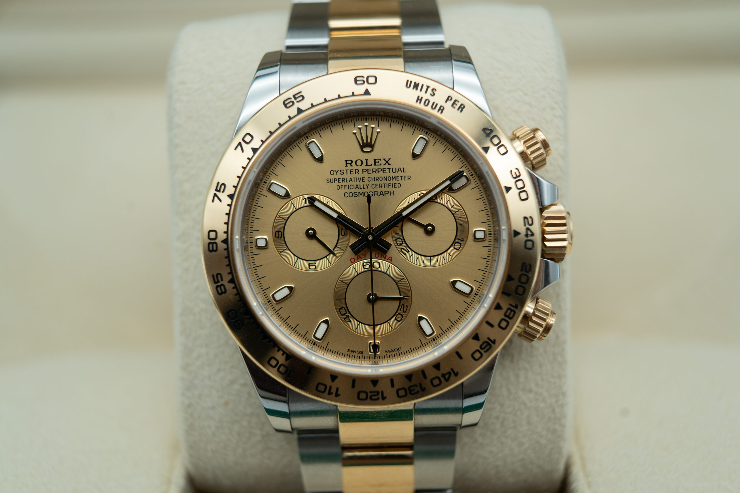 Rolex 116503 Yellow Gold Two-Tone Daytona Champagne dial