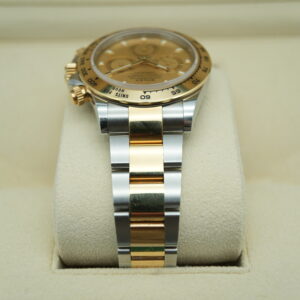 Rolex 116503 Yellow Gold Two-Tone Daytona Champagne dial view 4