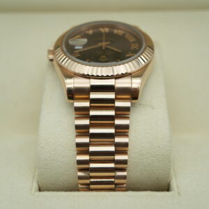 Rolex 218235 Day-Date II Chocolate Roman Dial
