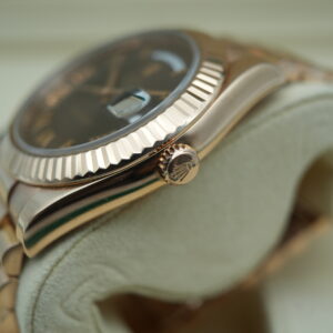 Rolex 218235 Day-Date II Chocolate Roman Dial