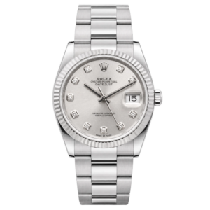 Rolex 179174 Lady-Datejust Silver Diamond Dial