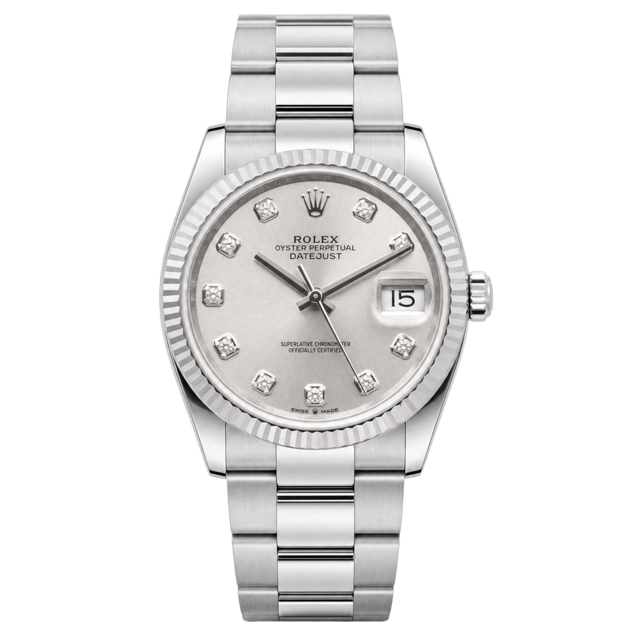 Rolex 179174 Lady-Datejust Silver Diamond Dial