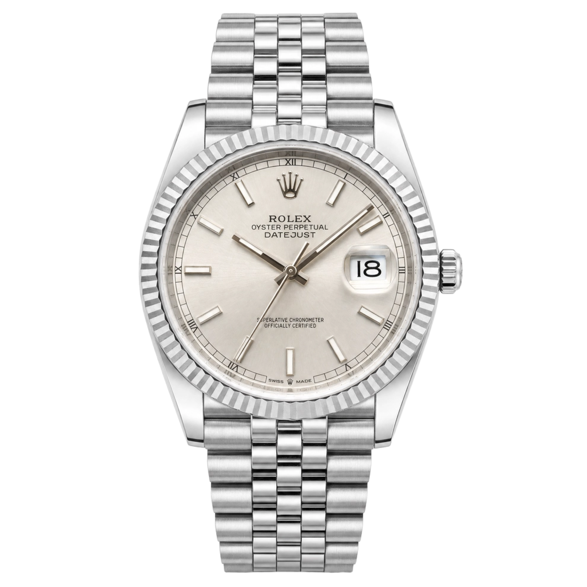 Rolex 116234 Datejust 36mm Silver Dial in Jubilee