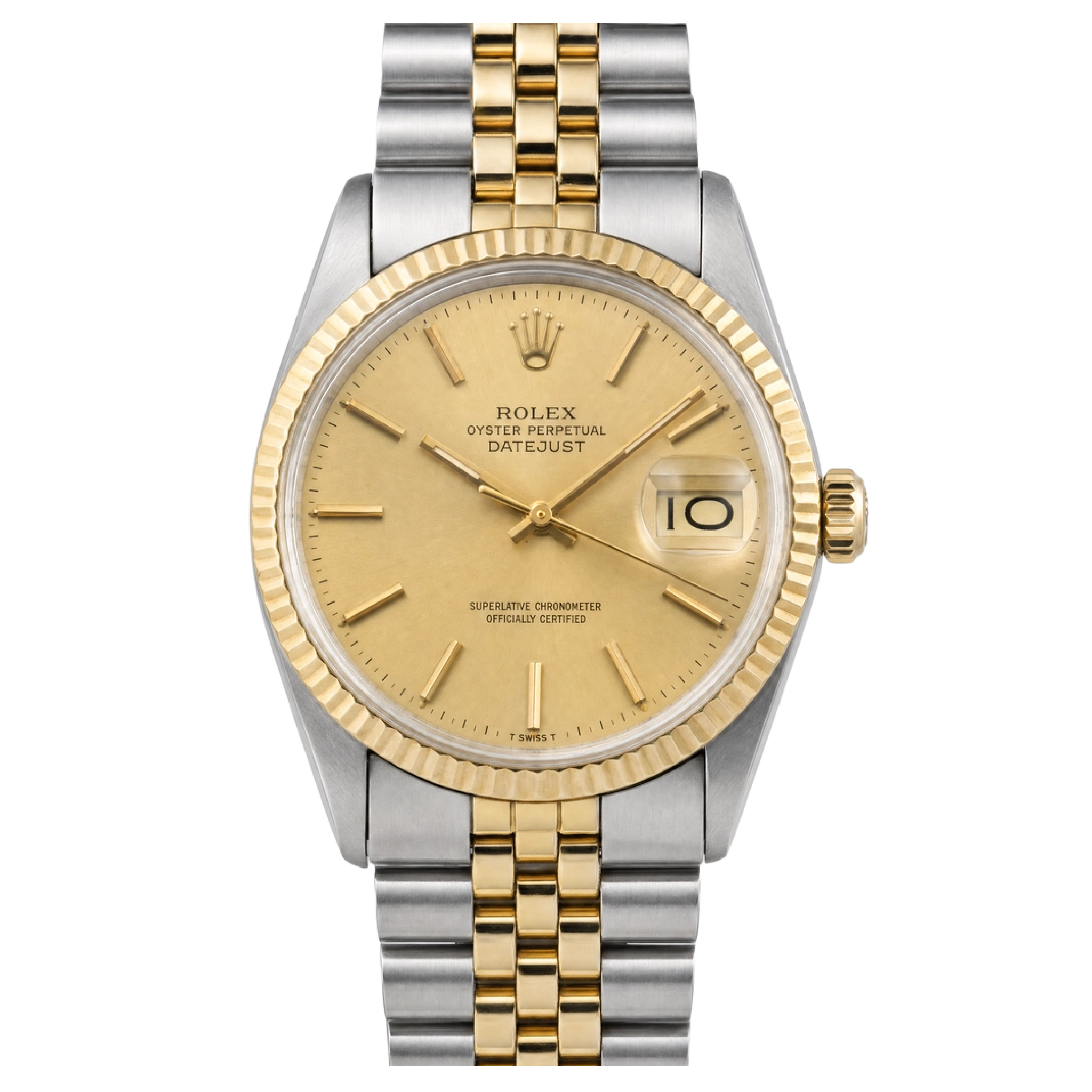 Rolex 16013 Datejust Two-Tone Champagne Dial