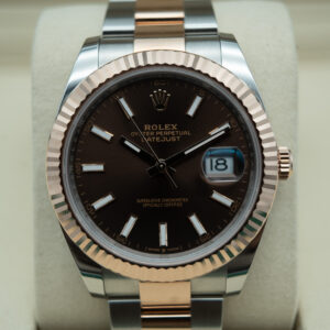 Rolex 126331 Two-Tone Datejust Chocolate Index Dial view 2