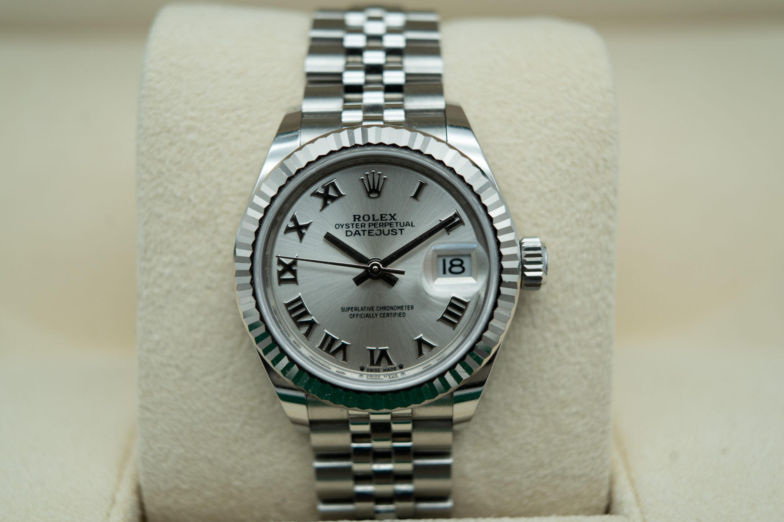 Rolex 279174 Lady Datejust in Jubilee Silver Roman Dial