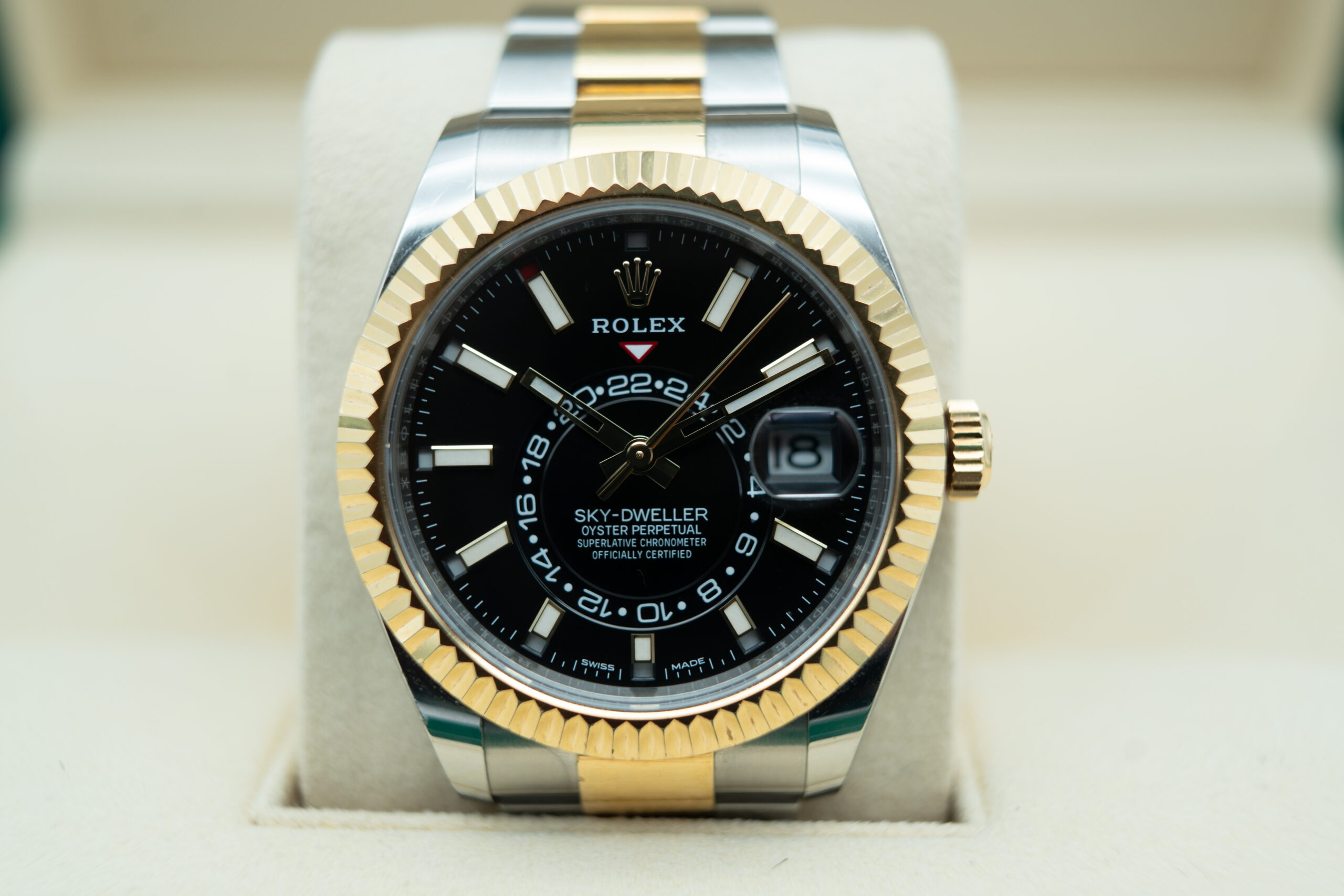 Rolex 326933 Sky-Dweller Two-Tone Black Dial