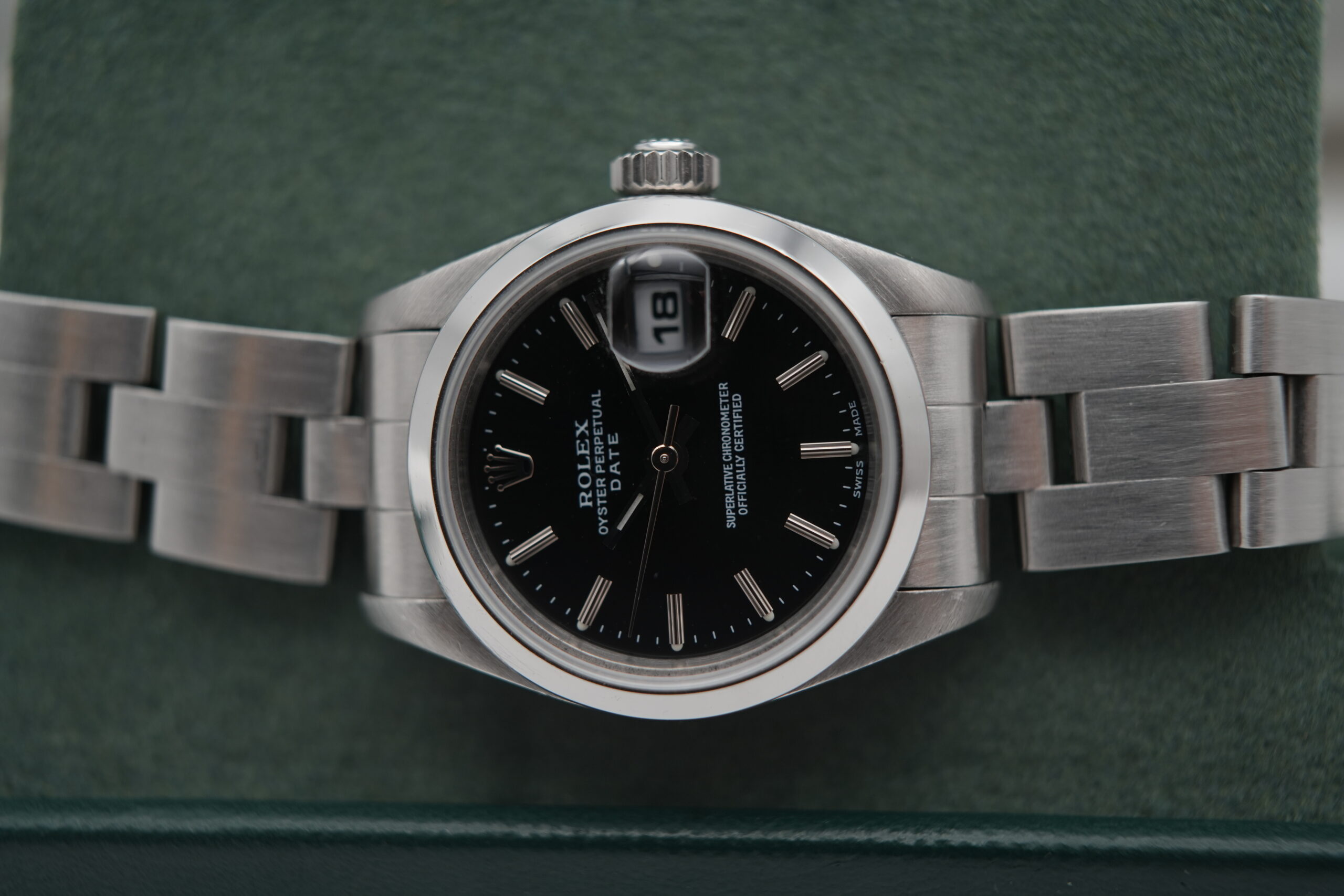 Rolex 69160 Oyster Perpetual Date Black Dial