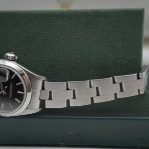 Rolex 69160 Oyster Perpetual Date Black Dial view 3