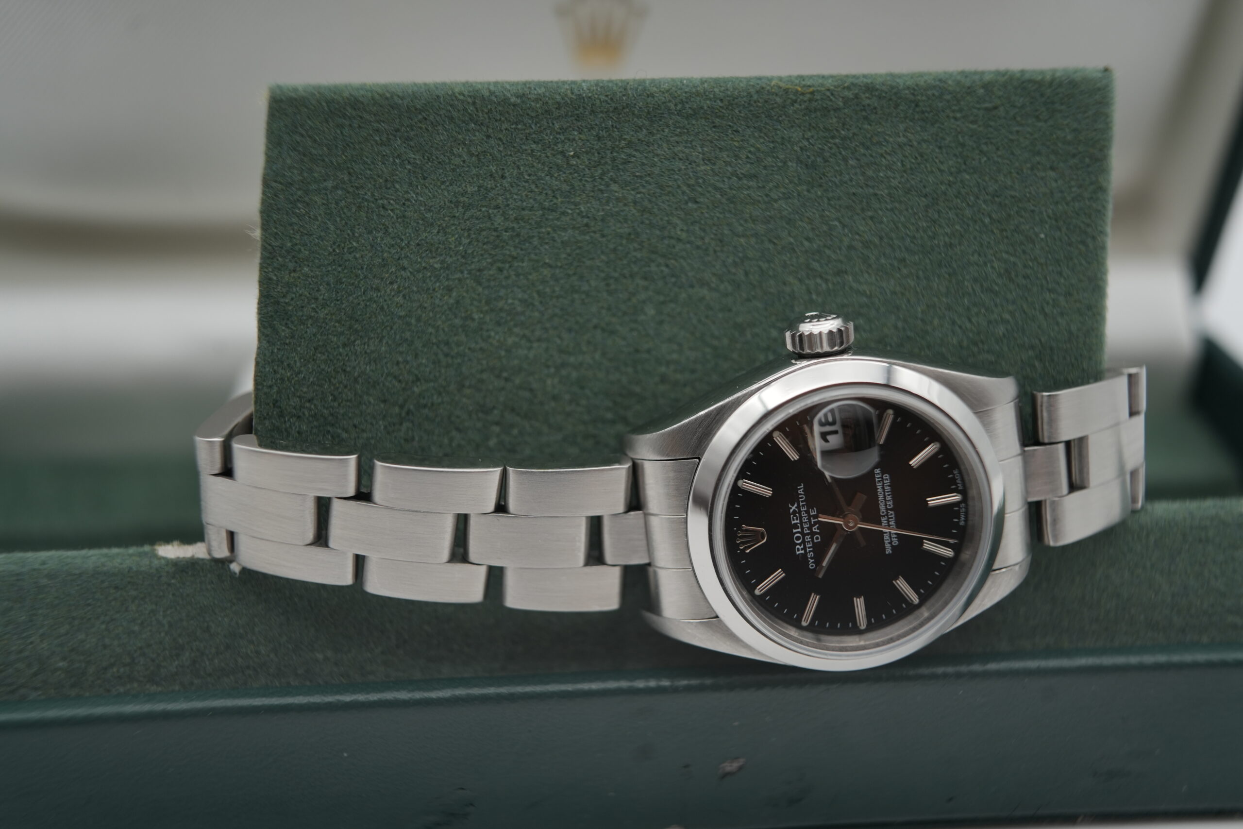 Rolex 69160 Oyster Perpetual Date Black Dial
