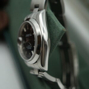 Rolex 69160 Oyster Perpetual Date Black Dial view 6