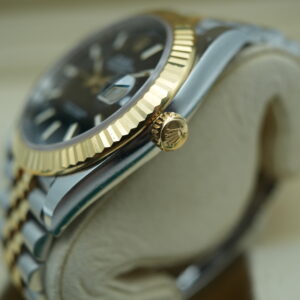 Rolex 126333 41mm Two-Tone Datejust Black Dial view 5