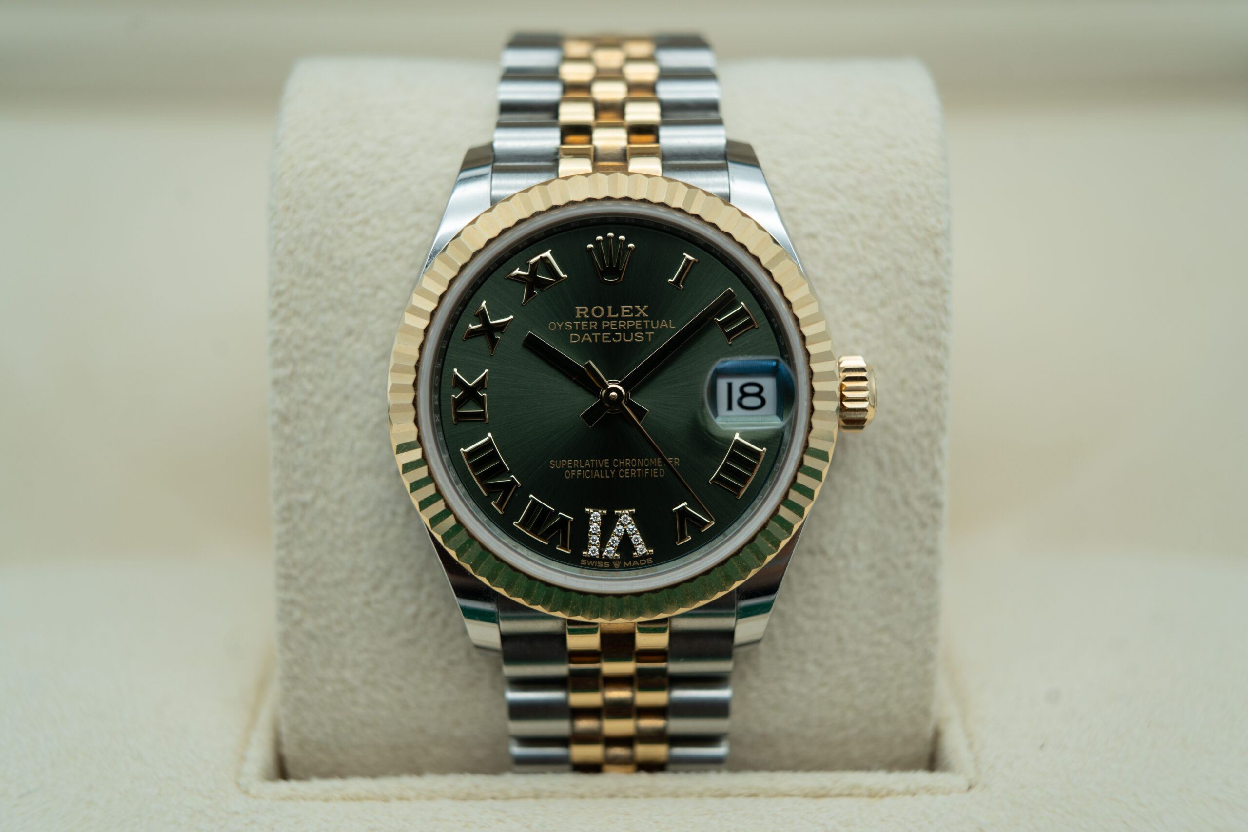 Rolex 278273 Datejust 31 Olive Green Roman dial