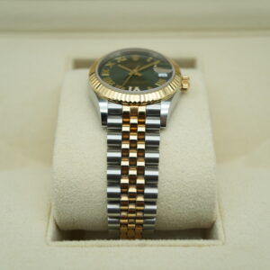Rolex 278273 Datejust 31 Olive Green Roman dial view 6