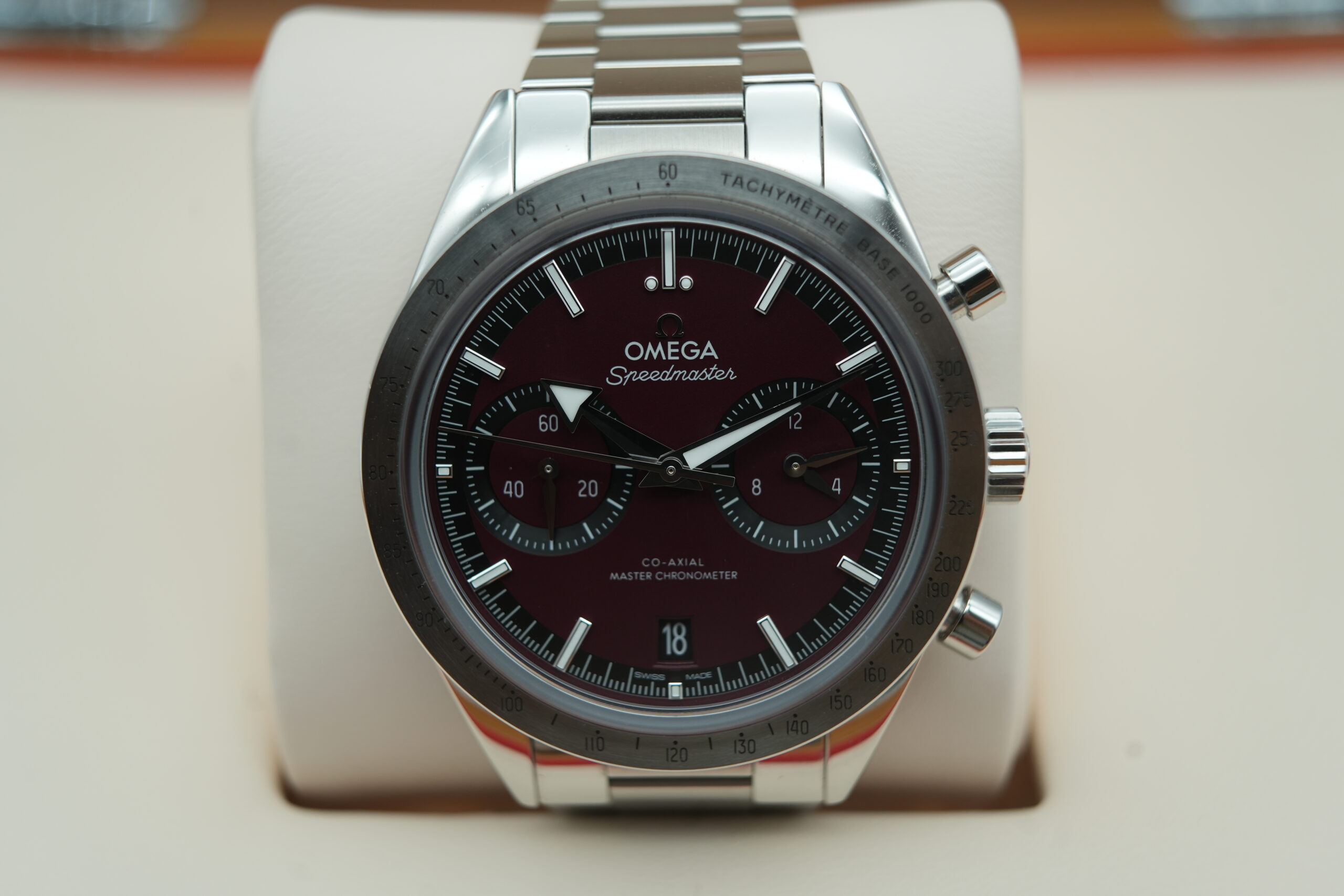 Omega 33210415111001 Speedmaster '57  Burgundy