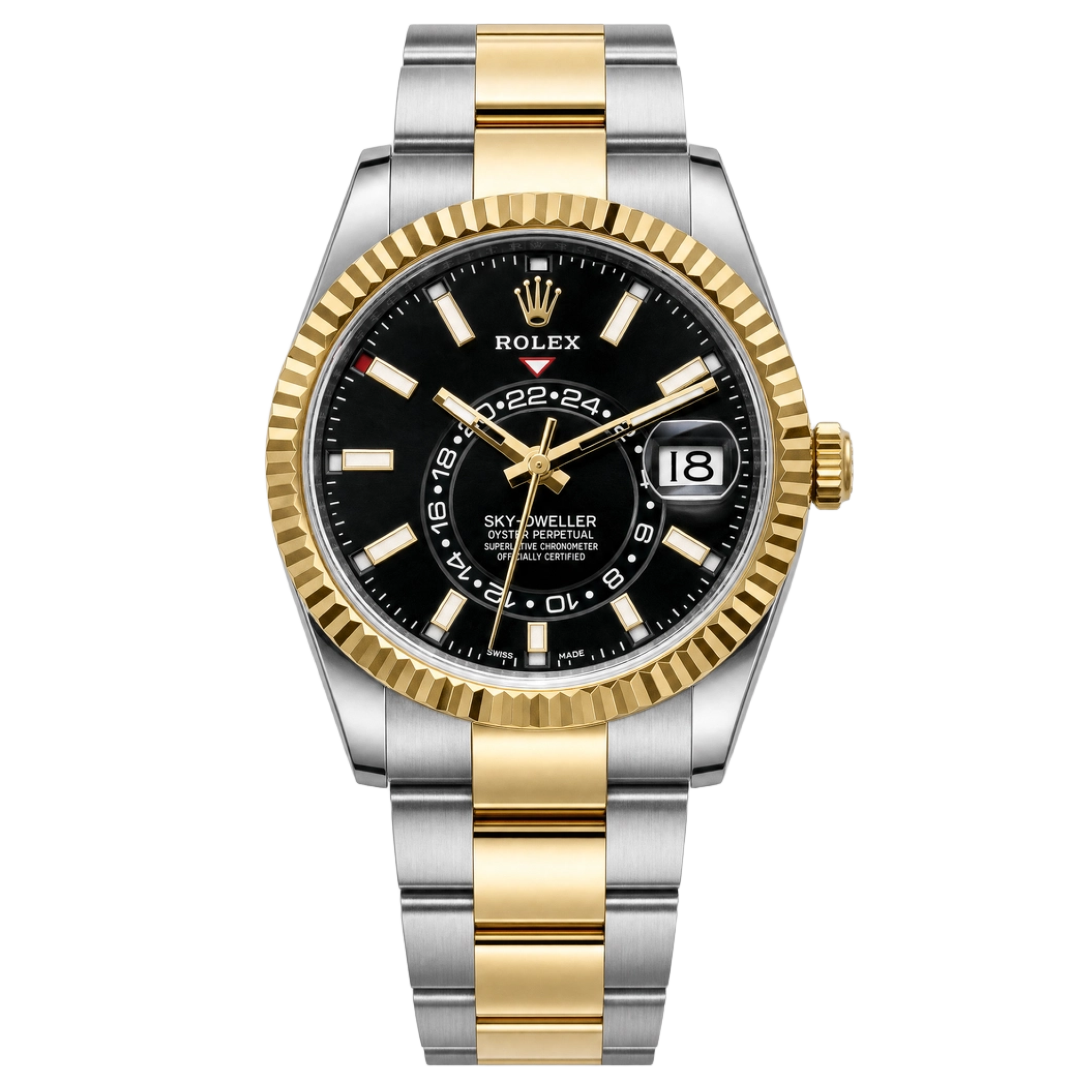 Rolex 326933 Sky-Dweller Two-Tone Black Dial