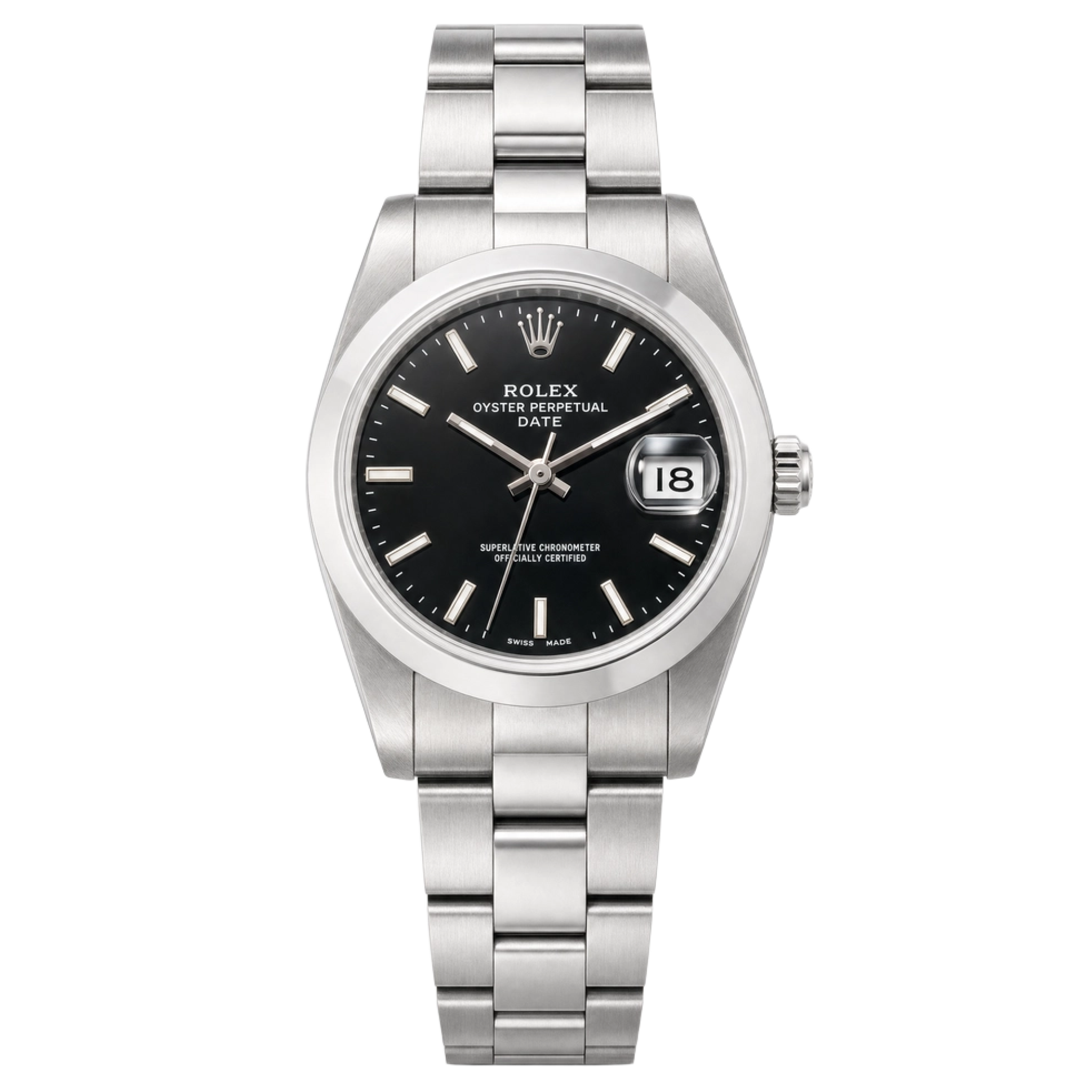 Rolex 69160 Oyster Perpetual Date Black Dial