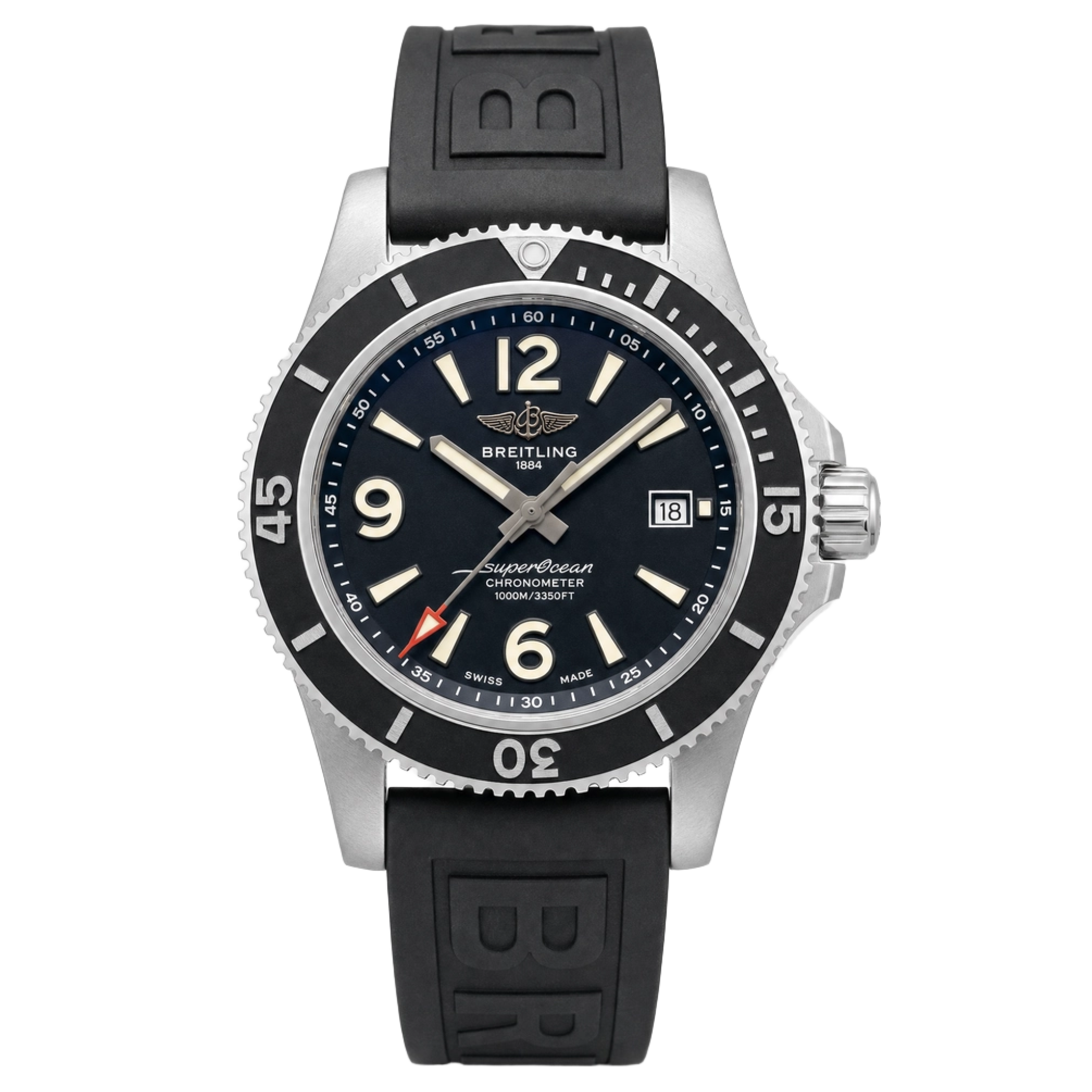 Breitling A17367 Superocean Black Dial